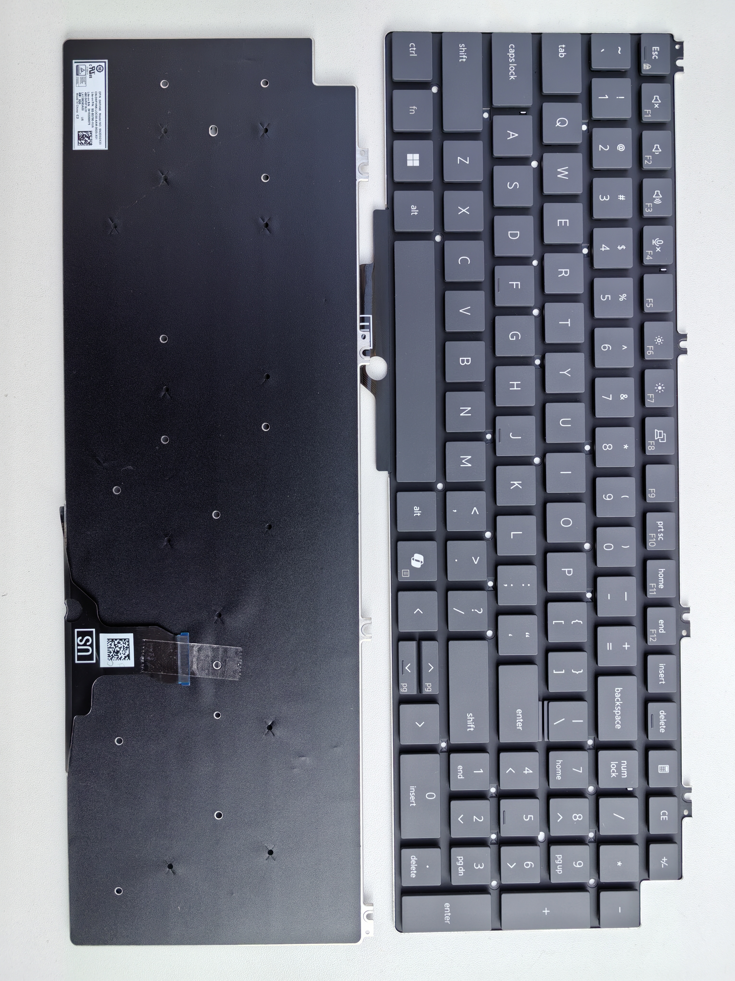 Picture of New Replacement Laptop Keyboard For DELL Pro 16 Plus PB16250 AI Key BLACK US Layout